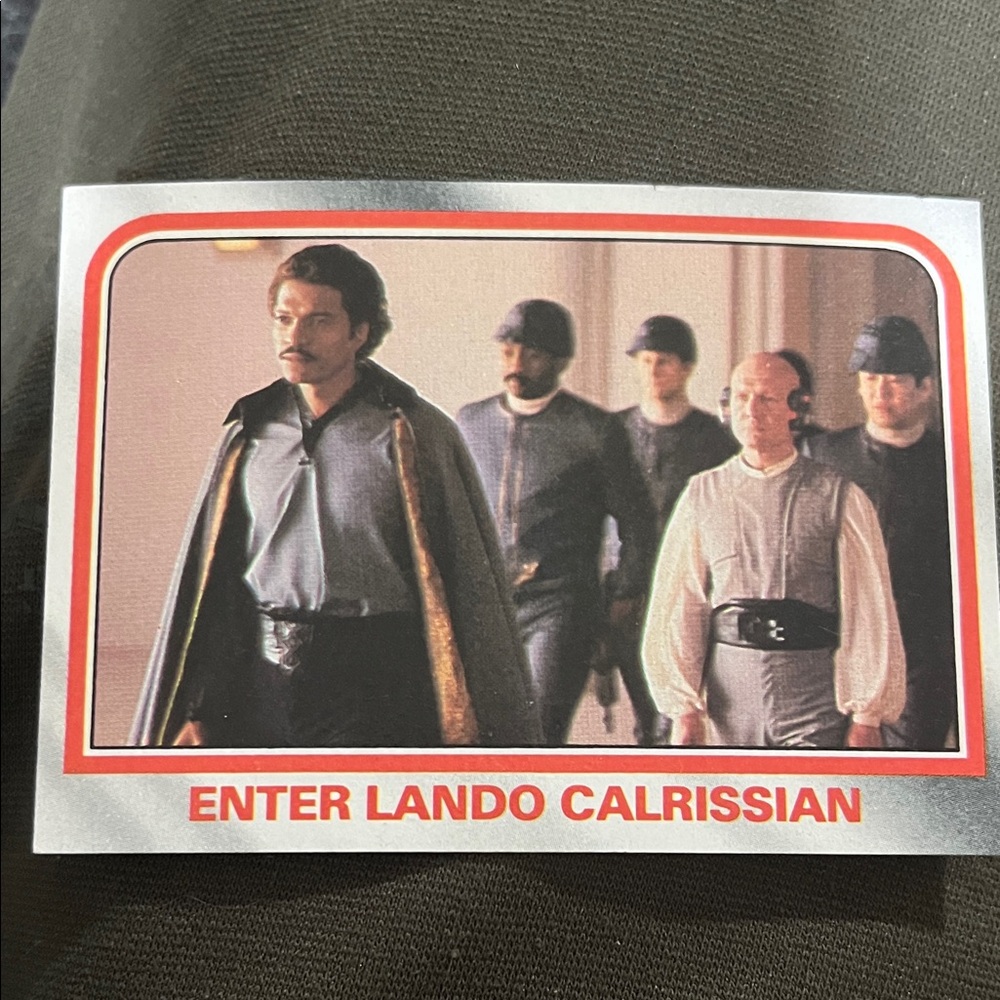 Star Wars Lando Calrissian Sticker - Black, Gray, Red